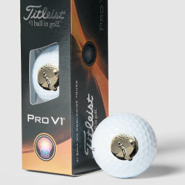 Premium Vintage Golfer Logo Luxury Tournament Golfball