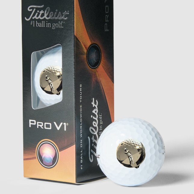 Premium Vintage Golfer Logo Luxury Tournament  Golfball (Von Creator hochgeladen)