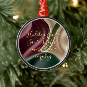 Premium-Weihnachtsschmuck in stilvoller Grafik Ornament Aus Metall