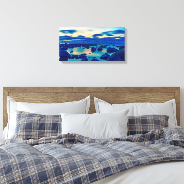 Premium Wrapped Canvas (Glanz) Leinwanddruck (Insitu (Schlafzimmer))