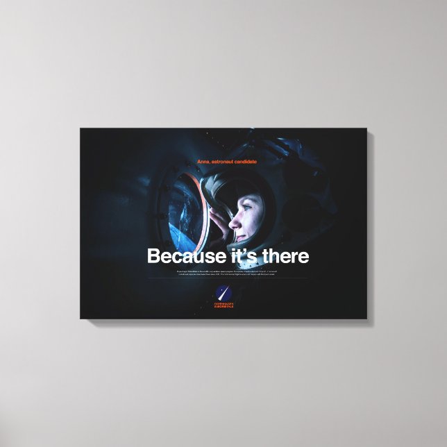 Premium Wrapped Canvas Weil es dort ist Leinwanddruck (Vorderseite)