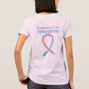 Prenancy Loss Awareness Ribbon Cutom Art T - Shirt
