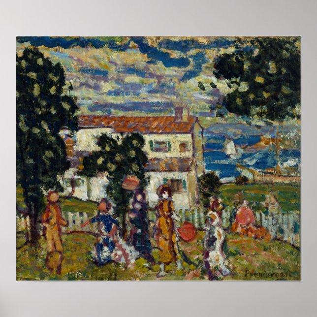 Prendergast - New England Village Poster (Vorne)