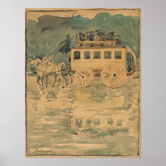Prendergast - Pariser Omnibus 1893 Poster (Vorne)