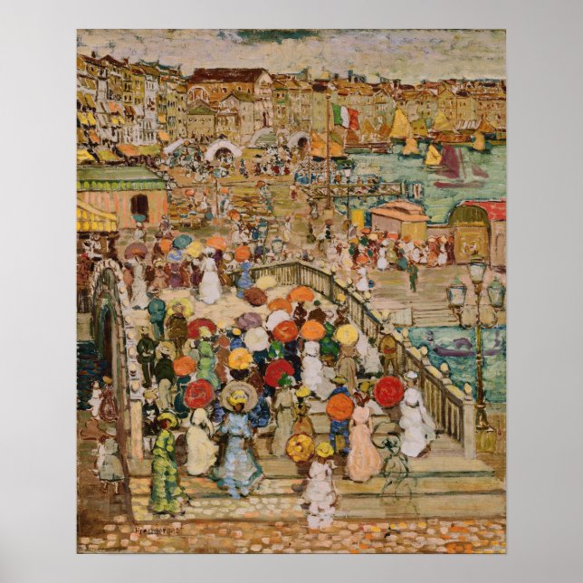 Prendergast - Ponte Della Paglia Poster (Vorne)