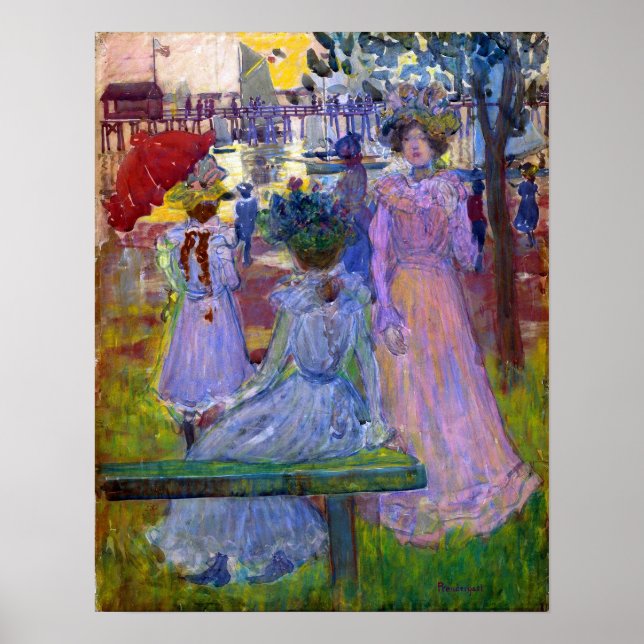 Prendergast - Sommer am späten Nachmittag Poster (Vorne)