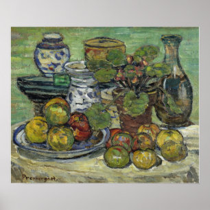 Prendergast - Stillleben mit Äpfeln Poster