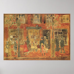 Prendergast - Straßenszene 1894 Poster