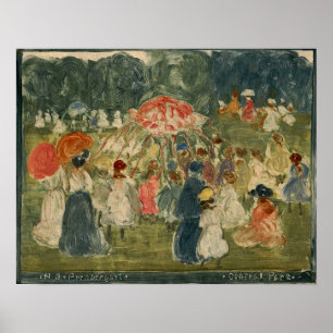 Prendergast - Zentralpark 1901 Poster