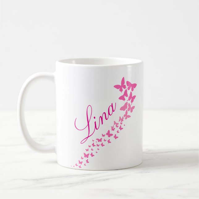 prénom personnalisé, personalisierter Name, franzö Kaffeetasse (Links)