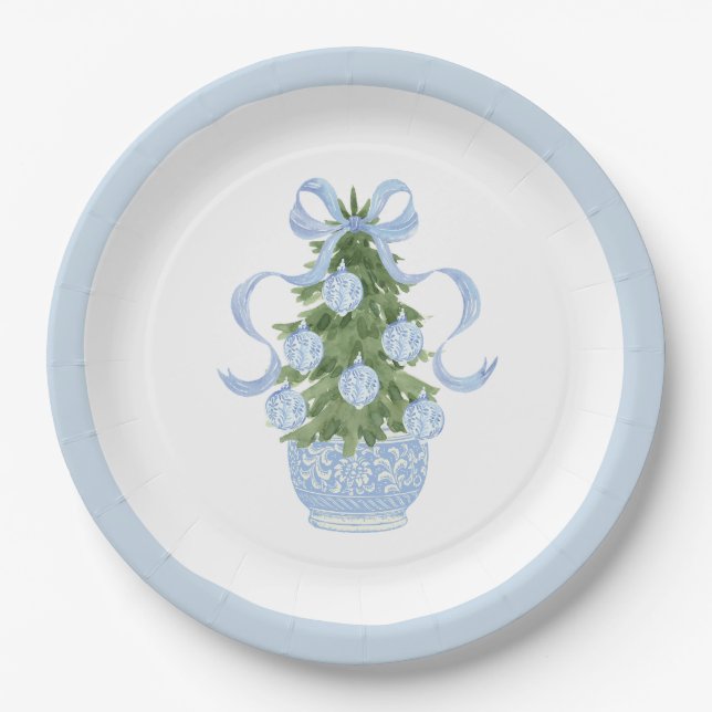 Prepaid Southern Blue Christmas Pappteller (Vorderseite)