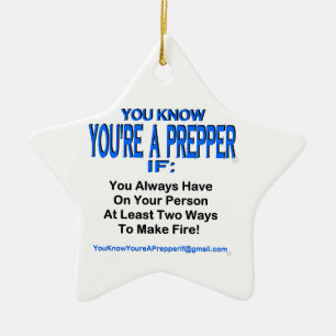 PREPPER 00002 KERAMIKORNAMENT