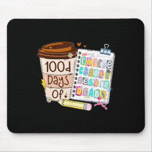 Preppy 100 Tage Kaffee und Unterrichtspläne Lehrer Mousepad