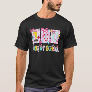 Preppy 100 Tage Schultag Coquette Bow Mädchen Frau T-Shirt