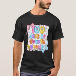 Preppy 100 Tage vierte Klasse Coquette-Schleife Le T-Shirt
