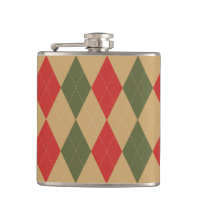Preppy Argyle Khaki Armee Grün Rot Personalisiert