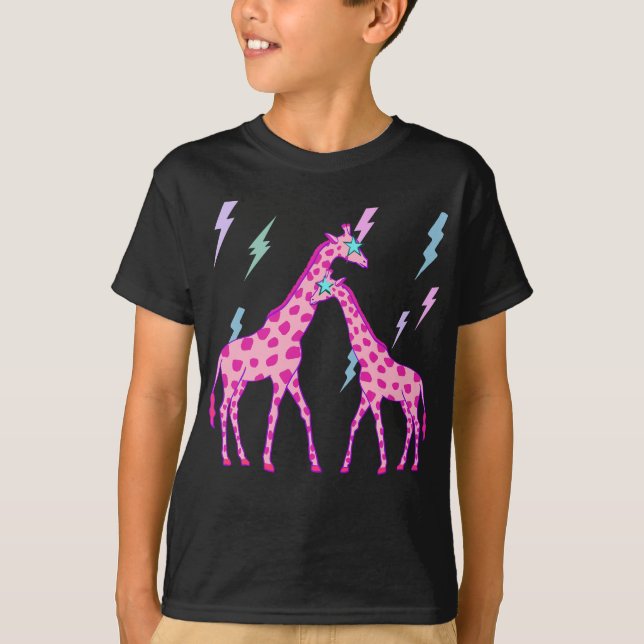Preppy Art Giraffe, Preppy Art, Giraffe Lover T-Shirt (Vorderseite)