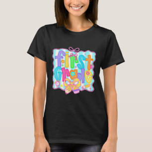 Preppy Back To School 1. Klasse Coquette Schleife T-Shirt