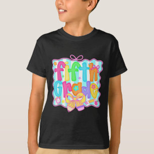 Preppy Back To School 5. Klasse Coquette Schleife T-Shirt