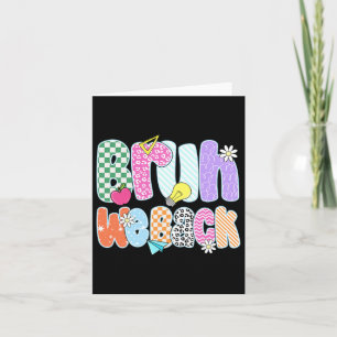 Preppy back to School farbenfroh Brub wir leache Karte
