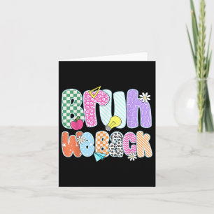 Preppy back to School farbenfroh Brub wir leache Karte