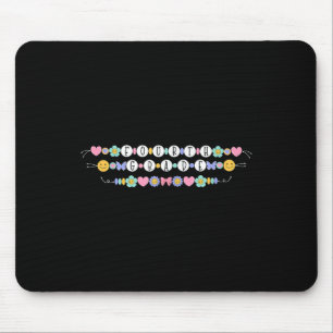 Preppy back to School Fourth Grade Bracelet Teache Mousepad
