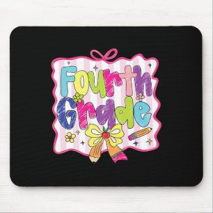 Preppy Back To School Koksette Vierte Klasse Mädch Mousepad