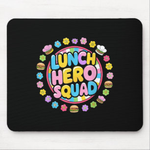 Preppy back to School Mittagessen Lady Squad Lunch Mousepad