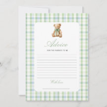Preppy Bär Baby Shower Junge Ratgeber Spiel