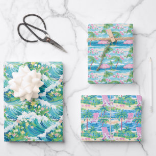 Preppy Beach Geschenkpapier Set