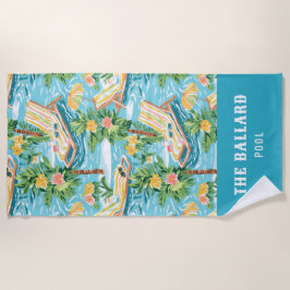 Preppy Beach Lounger | Pool Strandtuch