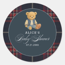 Preppy Bear Football Baby Dusche