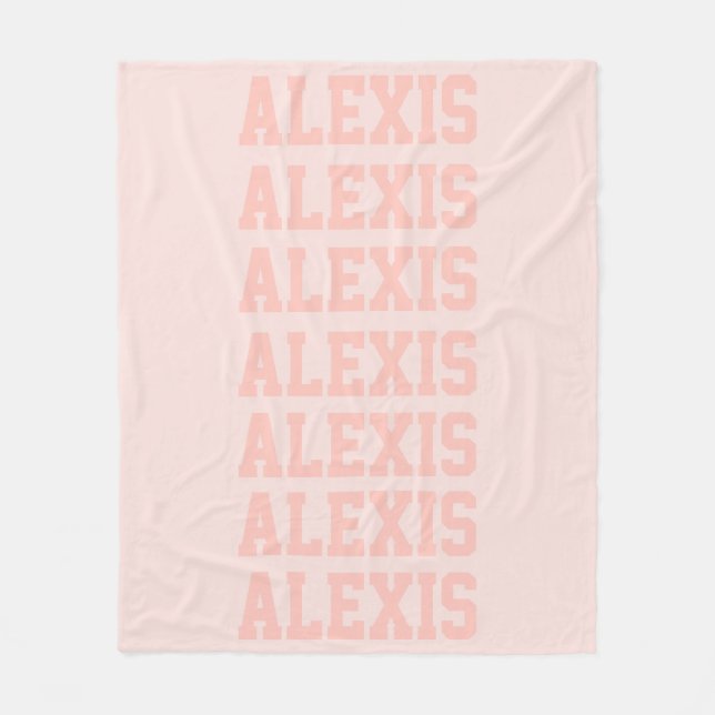 Preppy Blanket Peach Fleecedecke (Vorderseite)