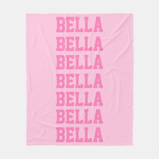 Preppy Blanket Pink Fleecedecke (Vorderseite)
