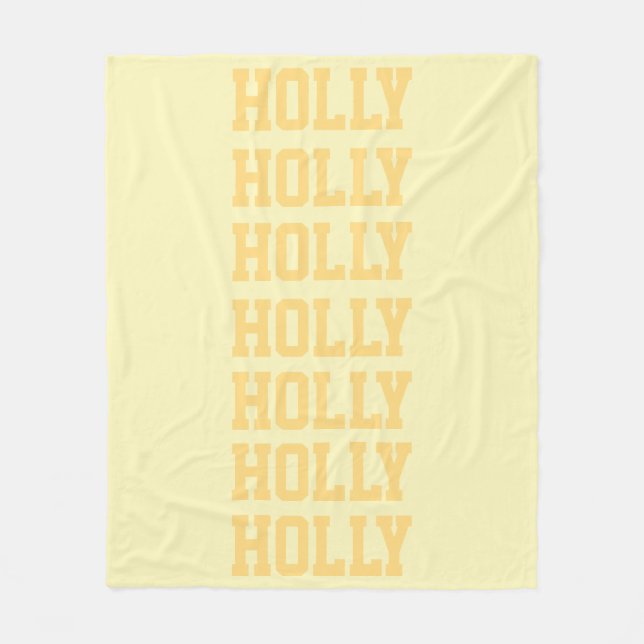 Preppy Blanket Yellow Fleecedecke (Vorderseite)