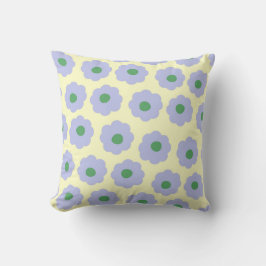 Preppy Blue Green Niedlich Hippie Blume Muster Kissen
