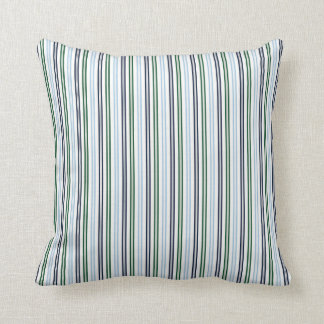 Preppy Blue & Green - Streifen #1 Pillow Kissen