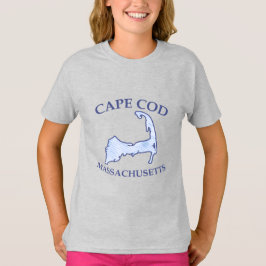 Preppy Blue Striped Cape Cod Girl T-Shirt