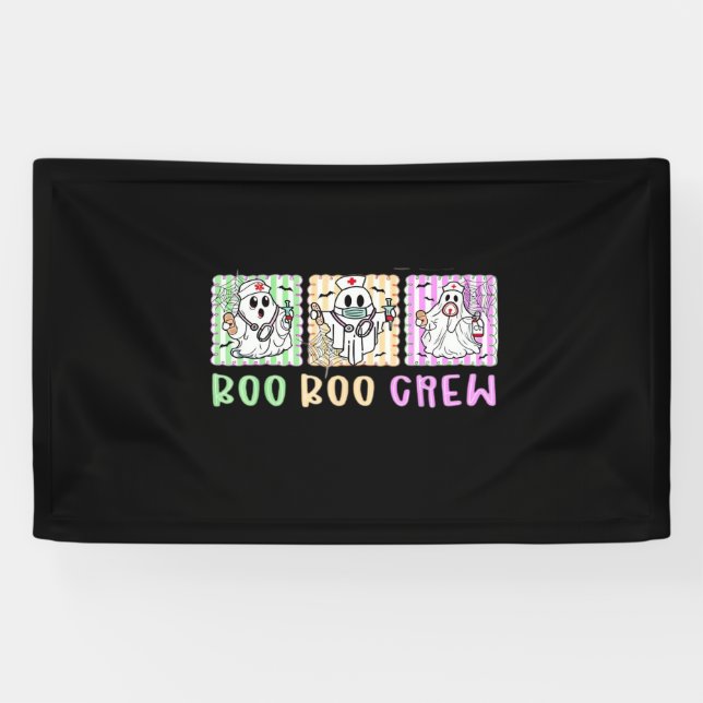Preppy Boo Crew NurHalloween Kostüme Männer Banner (Horizontal)