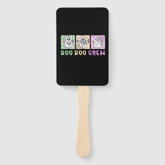 Preppy Boo Crew Nurse Halloween Costume Women Men  Fächer (Vorderseite)