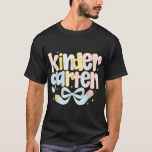 Preppy Bow Kindergarten Lehrer Team zurück T-Shirt