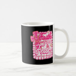 Preppy Brustkrebs Faith over Fee Coquette Pink Kaffeetasse