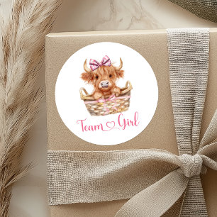 Preppy Bull oder Heifer Team Girl Sticker