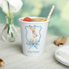 Preppy Bunny Personalisiert Baby Dusche Pappbecher