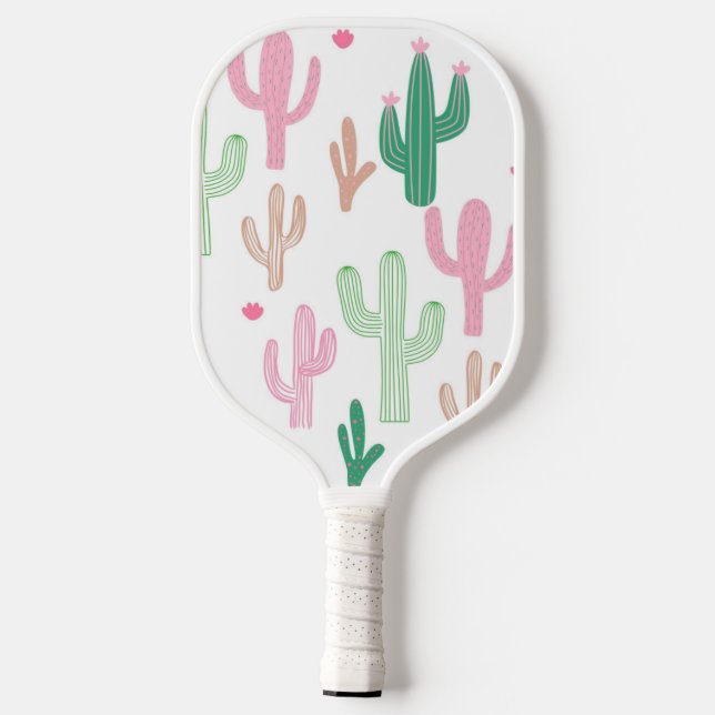 Preppy Cacti Pickleball Paddle (Rückseite)