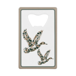 Preppy Camouflage Mallard Ducks Geldbeutel Flaschenöffner