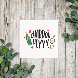 Preppy Chardonnay Funny Serviette
