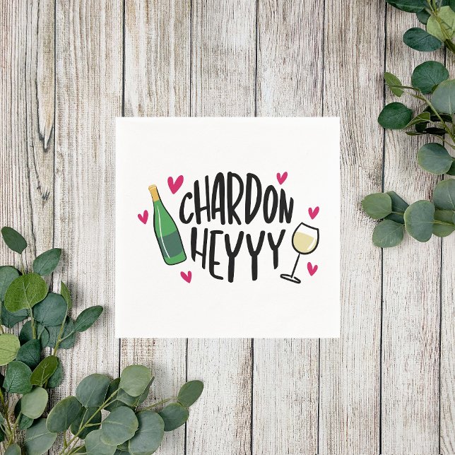 Preppy Chardonnay Funny Serviette (Von Creator hochgeladen)