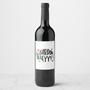 Preppy Chardonnay Wine Funny Weinetikett