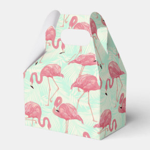 Preppy Chic Elegant rosa Flamingo Muster Geschenkschachtel